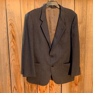 Wool vintage Blazer Nino Cerruti for The BON blue gray multi tweed